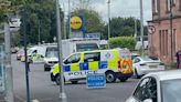 Glasgow road shut following collision involving car and mobility scooter