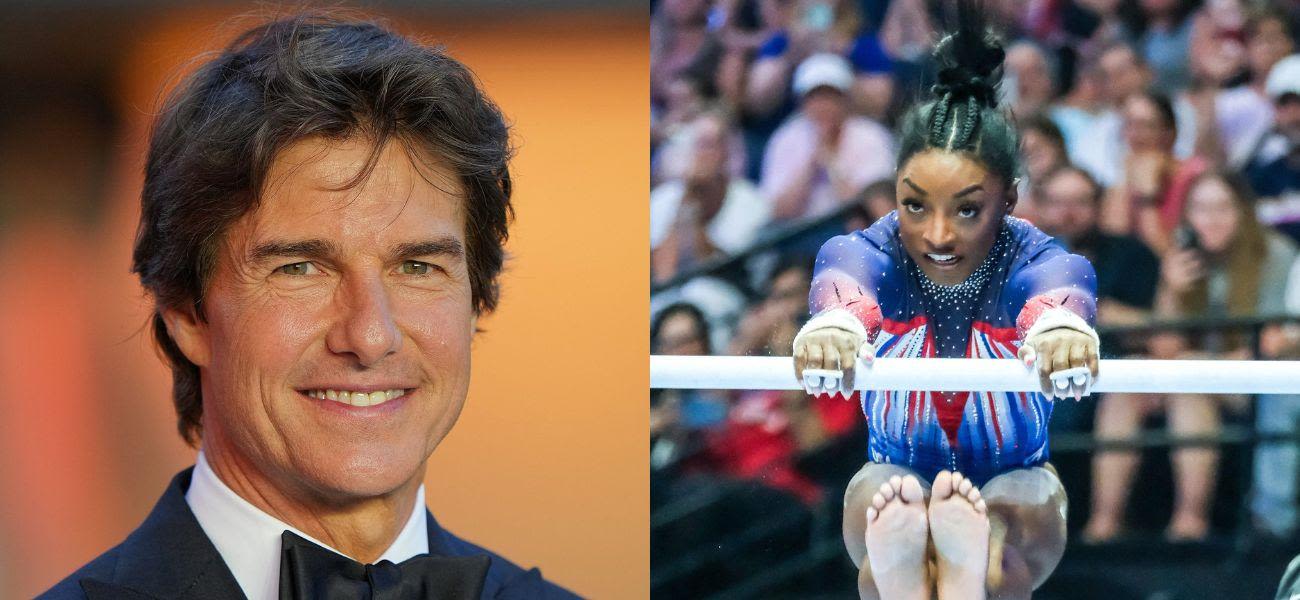 Simone Biles' Uneven Bars Routine Leaves Tom Cruise In Awe