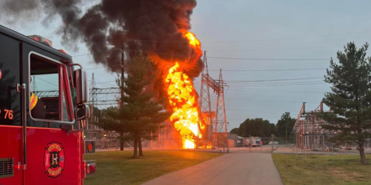 Explosion, fire at Duke Energy substation