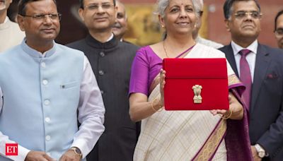 Nirmala Sitharaman again takes tablet in red pouch to present paperless Budget