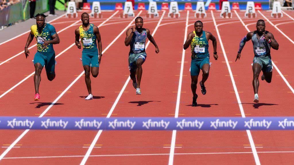 Kishane Thompson wins Jamaica's 100m Olympic trials in 9.77 seconds