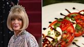 Anna Wintour's go-to lunch included a caprese salad with no tomatoes, according to a new biography