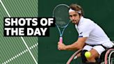 Wimbledon 2024 video: Daniel Caverzaschi's 'incredible instinct' shot tops day 13