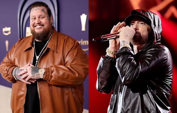 Watch the Moment Eminem & Jelly Roll Met Prior to Their Surprise Performance in Detroit