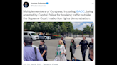 Alexandria Ocasio-Cortez among lawmakers arrested during abortion rights protest in DC