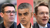 From Sadiq Khan to Andy Street: All the metro mayors fighting for their posts on May 2