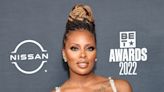 Eva Marcille Slayed the BET Awards Red Carpet in a See-Through Beaded Minidress