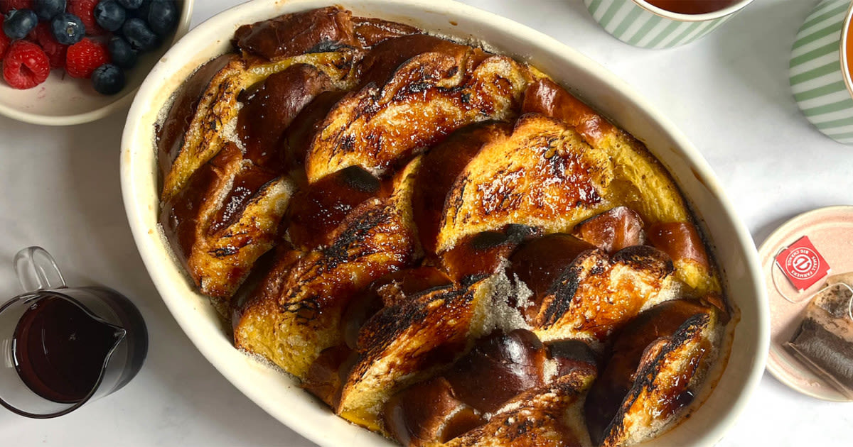 Crème brûlée French toast casserole is the ultimate weekend brunch