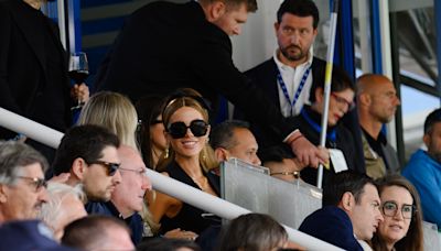 Kate Beckinsale is a special guest at Como 1907 soccer match