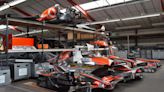 McLaren has a top-secret Heritage center. We went there.