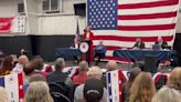 Iowa Gov. Kim Reynolds speaks at the Republican Party of Iowa state convention