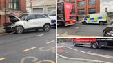 Traffic held up during rush hour after car crash in town centre