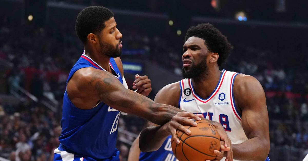 "I love him for this lmfao" - NBA fans react to Joel Embiid seemingly trying to recruit Clippers star Paul George