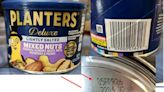 Some Planters nuts recalled for potential listeria contamination