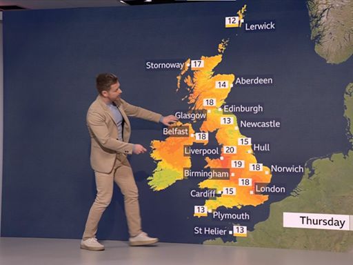 Why are the BBC weather maps on fire? Is it none too subtle climate propaganda?