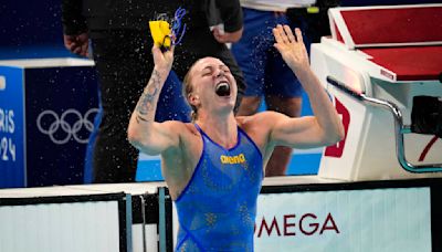 Talked into swimming the 100-meter freestyle, Sarah Sjöström gets a gold that surprises even her