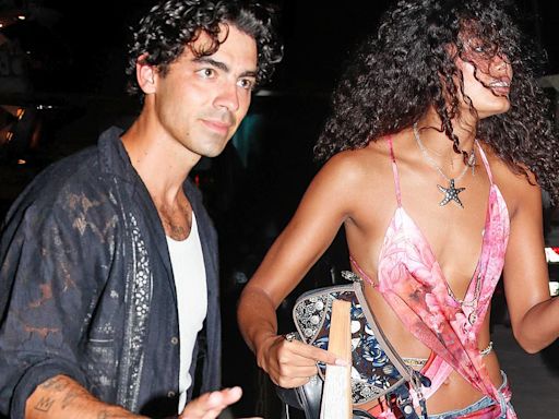 Joe Jonas is seen with a mystery woman in St Tropez