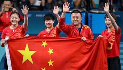 China complete clean sweep of Olympic table tennis with women’s team gold