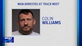 Johnson City man arrested at track meet