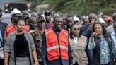 President of Kenya William Ruto visited the scene of floods and landslides in Mai Mahiu