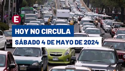 ¡Sábado con multa! Hoy No Circula en CDMX y Edomex este 4 de mayo