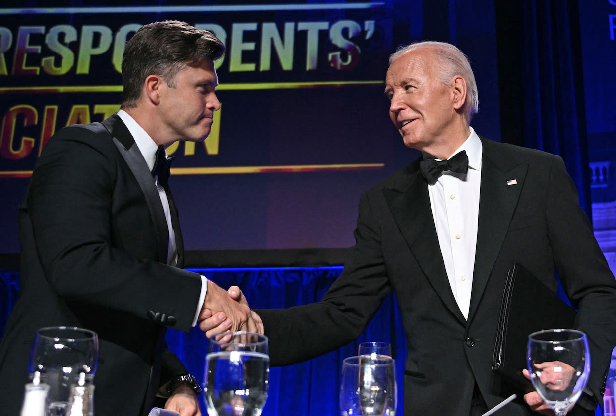 President Biden and Colin Jost’s Best Jokes From the White House Correspondents’ Dinner