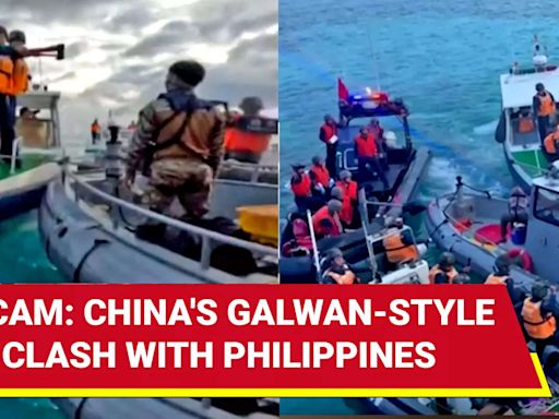 On Cam: China's Axe-wielding Sailors Clash With Filipino Soldiers In Sea; U.S. Warns | TOI Original - Times of India Videos