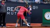 La iracunda reacción de Tsitsipas tras perder un juego en el Masters de Roma