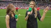 Laura Woods attacked by midges live on ITV while presenting England vs Slovakia