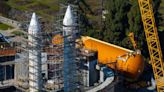 Mission accomplished: Space shuttle Endeavour's giant orange fuel tank moved into viewing spot in L.A.