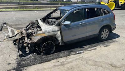 Car catches fire in Boston tunnel day after multiple vehicles went up in flames nearby
