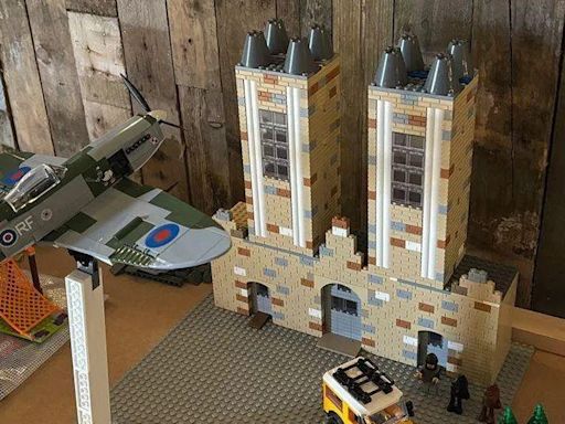 Adults-only Lego group building Lincoln Cathedral