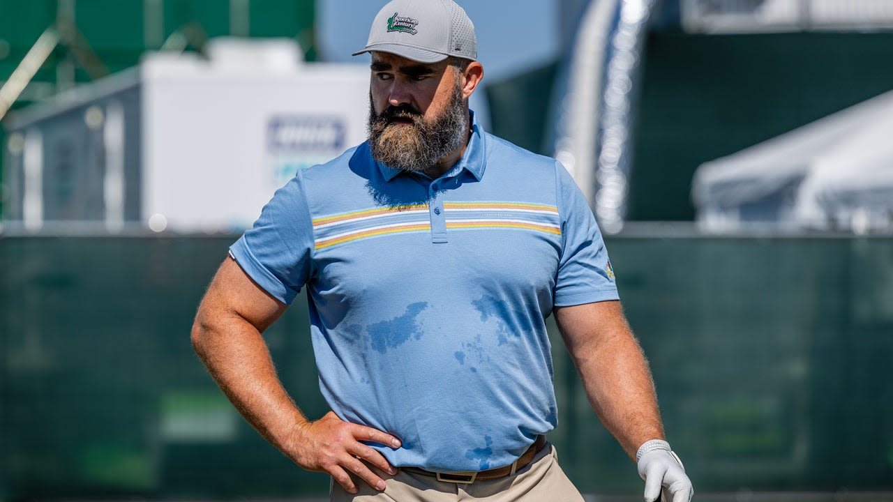 Jason Kelce Admits Wife Kylie Had to Buy Him New Pants Ahead of Golf Tournament