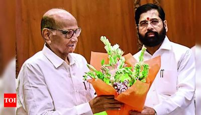 Sharad Pawar and Maharashtra CM Eknath Shinde discuss reservation row | Mumbai News - Times of India