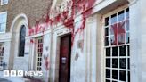 Somerset Council building targeted with red paint again