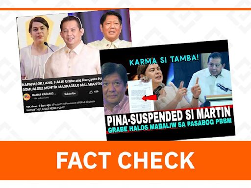 FACT CHECK: Romualdez not suspended from House of Representatives