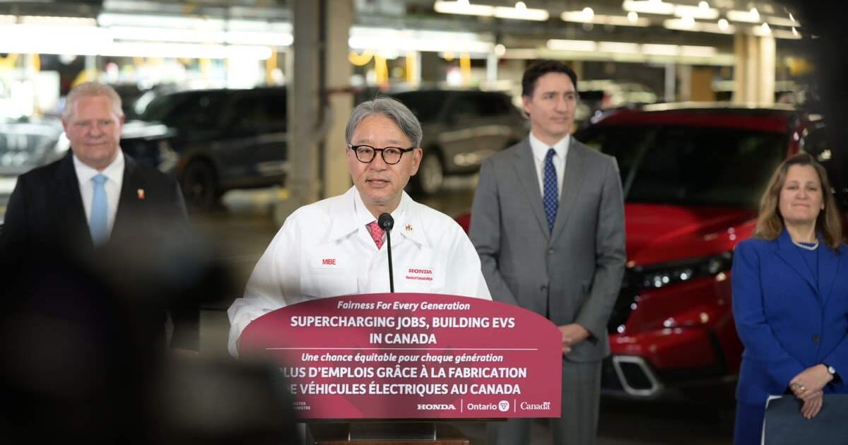 Honda to Splash $15 Billion on EV Manufacturing in Ontario with 'Largest Auto Investment in Canada's History'