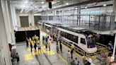 First Purple Line light rail vehicle arrives in Prince George's County