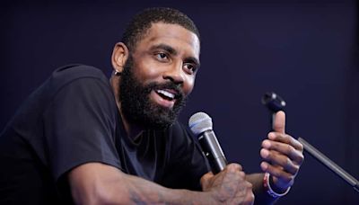 Mavericks guard Kyrie Irving talks time in Boston, focusing in on NBA Finals vs. Celtics