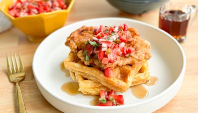 Classic Fried Chicken And Cornbread Waffles Recipe