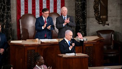 Live updates: Netanyahu addresses divided Congress amid protests outside Capitol