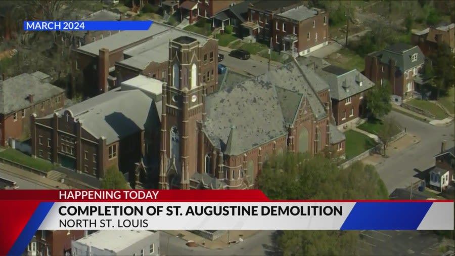 The remains of St. Augustine Church set to be demolished in north St. Louis