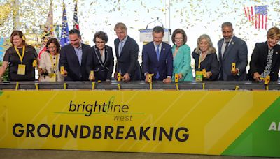 LA-to-Las Vegas high-speed rail line breaks ground