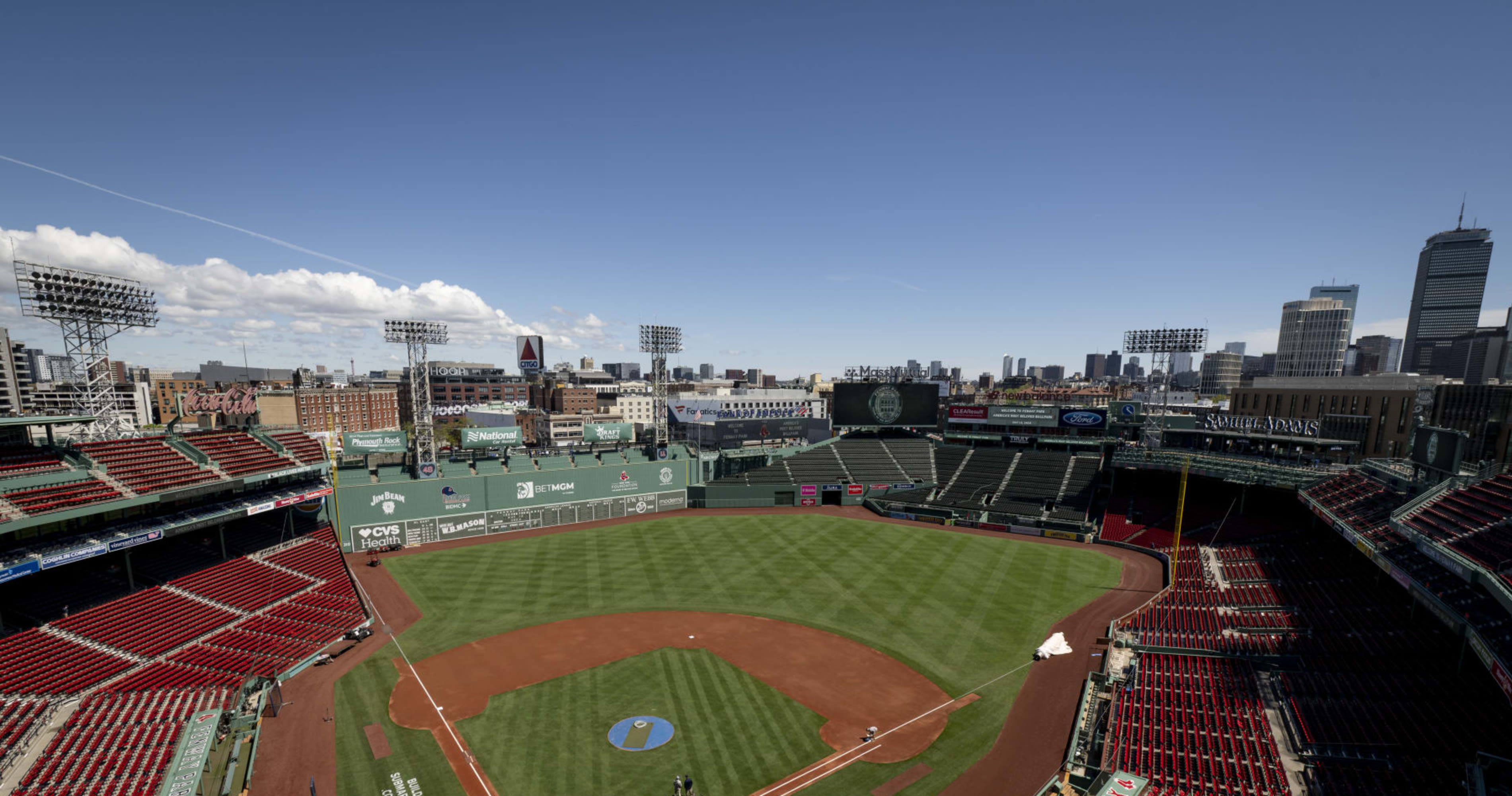 Photo: Northern Lights Spotted over Red Sox's Fenway Park amid Major Solar Storm