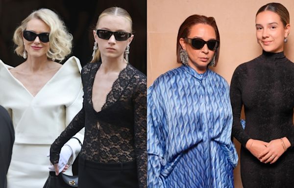 Naomi Watts and Kai Schreiber, Maya Rudolph and Pearl Minnie and More Mother-daughter Pairs at Balenciaga’s Fall 2024 Couture Show During Paris...