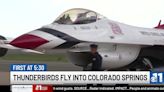 Thunderbirds arrive in Colorado Springs, practices planned ahead of USAFA graduation