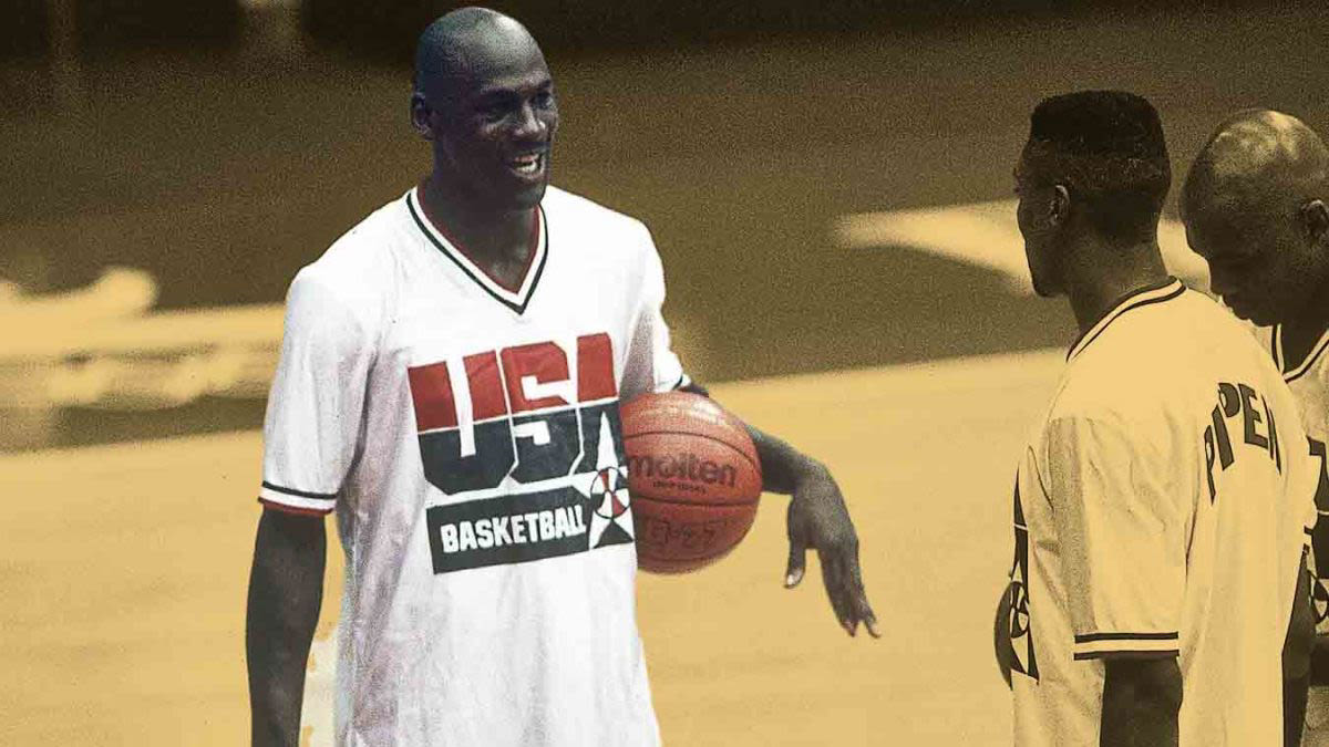 Michael Jordan had one potential issue when playing for Team USA at the 1992 Olympics: "They can kick me off"