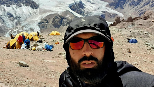 Leicestershire adventurer's trek after mountain mission abandoned