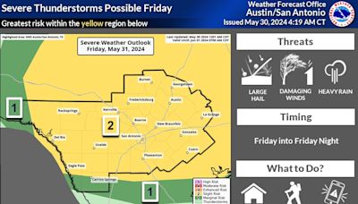 Severe storms possible Friday in South Texas. Here’s a timeline.