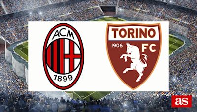 Milan vs Torino en vivo y directo, Serie A 2024/2025